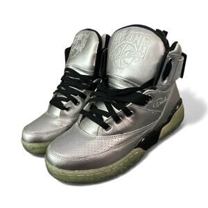 Patrick Ewing 33 Hi High Top Silver Basketball Shoes 1EW90148-057 Men’s size 8